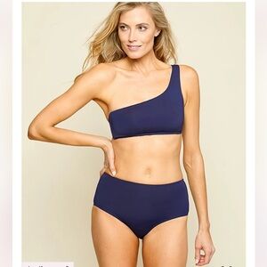 Andie Bikini Set in Navy - Wynwood Top and Bikini Bottom
